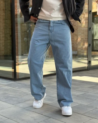 Джинси Baggy Fit у блакитному кольорі
