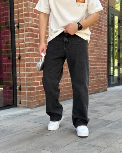 Джинси Baggy Fit у темно-сірому кольорі