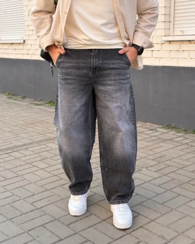 Джинси Baggy Skater у темно-сірому кольорі